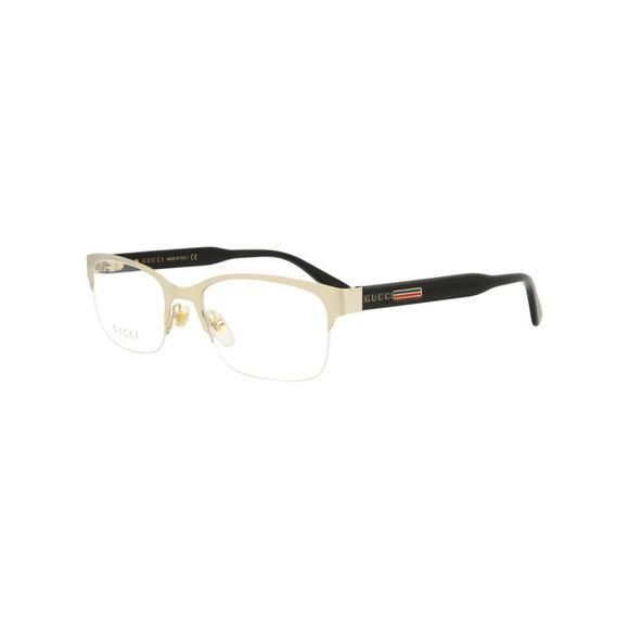 Gucci Square -Frame Metal Optical Frames Gold Mens - Picture 2 of 4